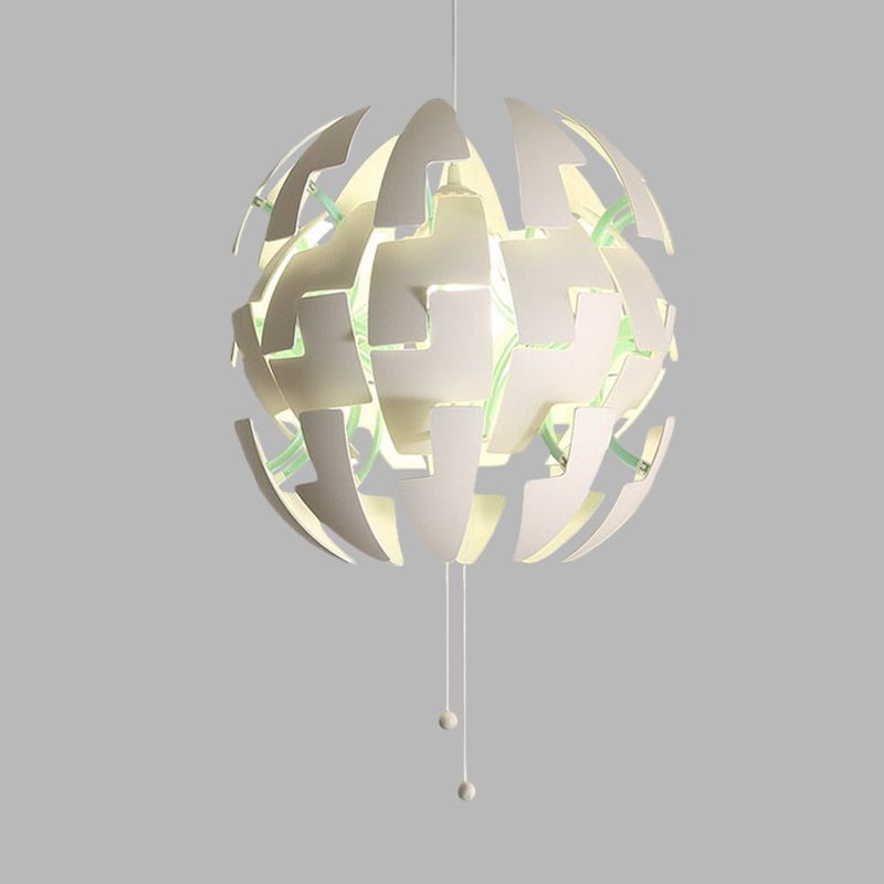 Pendule de fleur acrylique moderniste 1 bulbe plafond plafond s'accompagnement en blanc avec chaîne de traction
