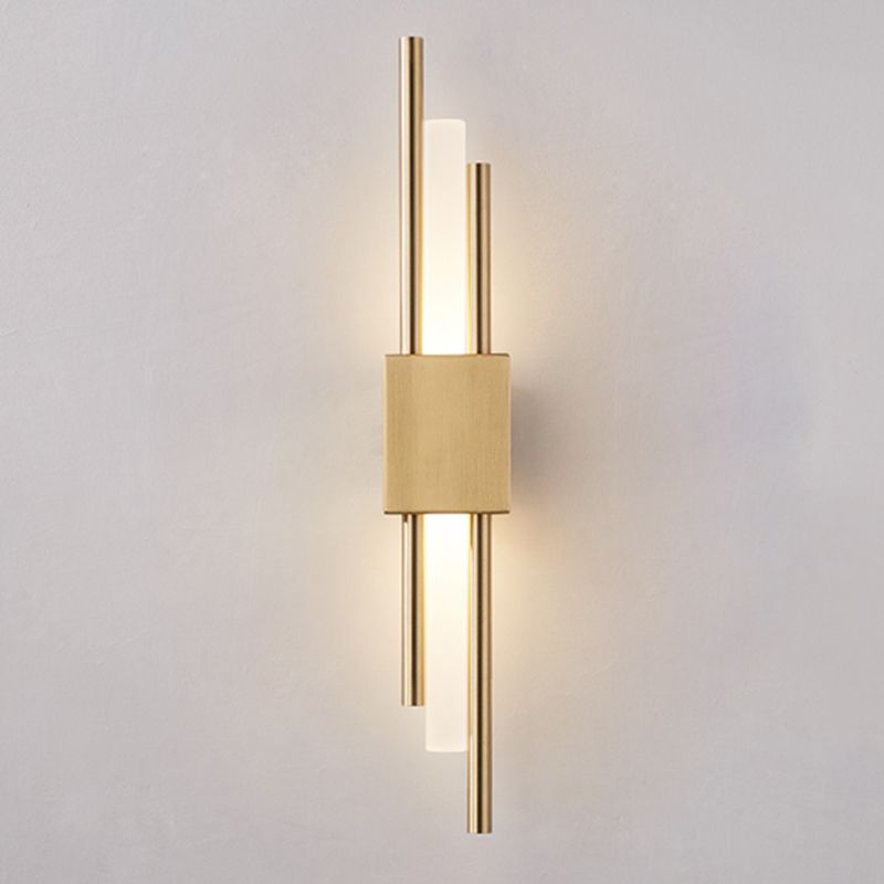 Moderne minimalistische Röhrchen Wandmontierte Lampenwandleuchten mit Acrylschatten