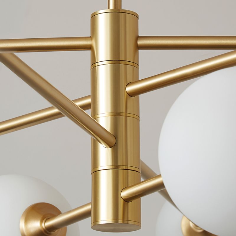 Stile moderno a forma sferica Luci di lampadina a ciondolo in vetro