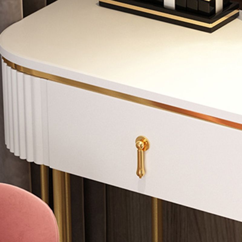 Glam 29.52" Height Makeup Vanity Set with Drawer and Mirror Vanity