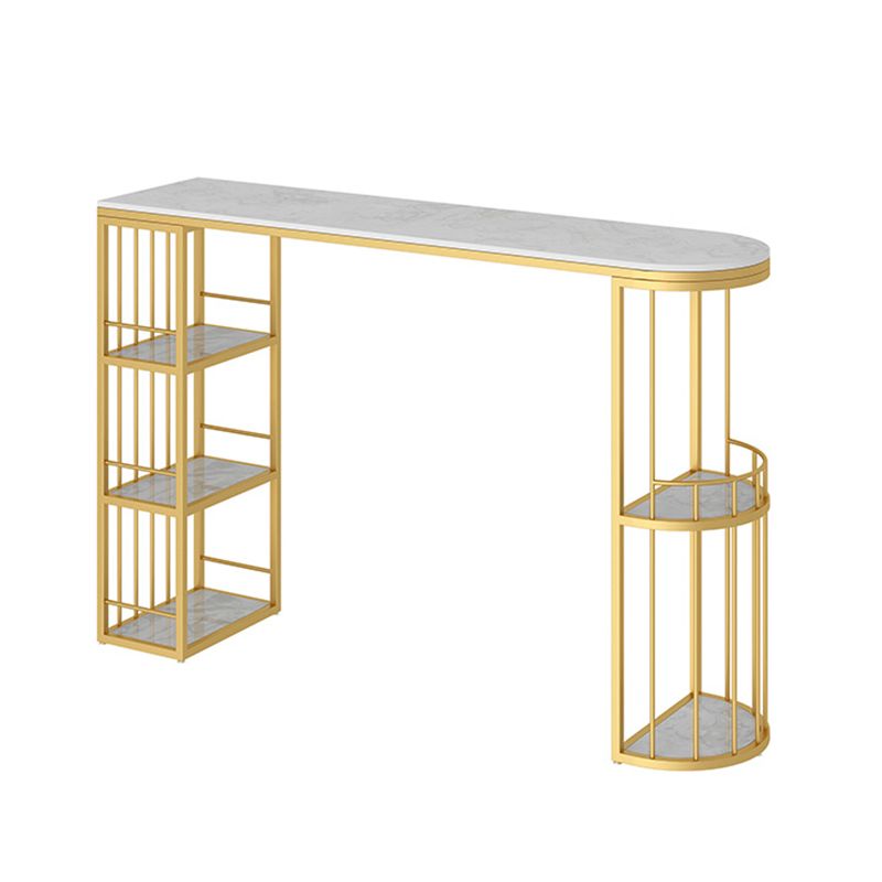 Luxurious Irregular Shape Bar Table Set 1/3 Pieces Sintered Stone Counter Table Set