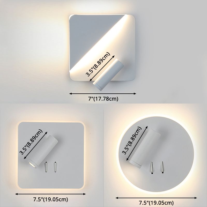 Modern Simplicity Geometric Wall Lamps Acrylic Wall Lighting Fixtures for Bedroom