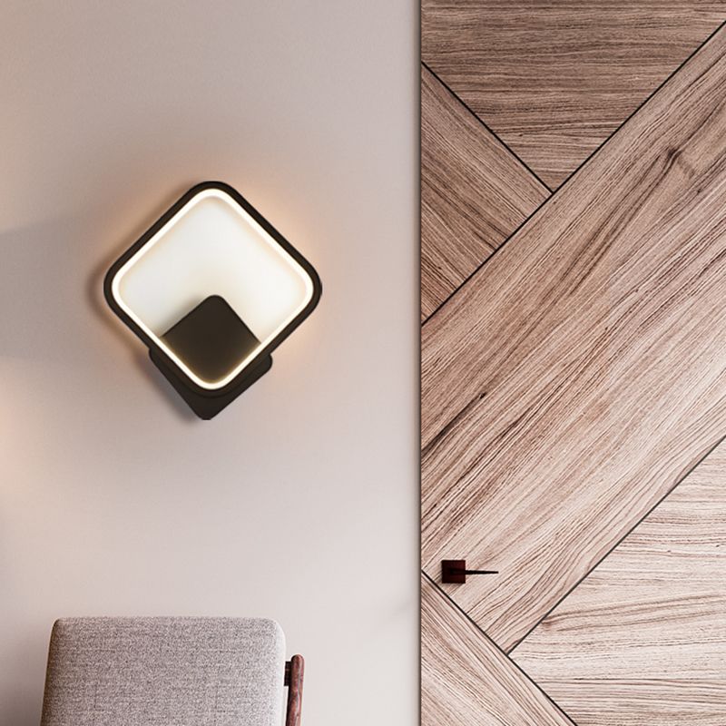 1-Light LED Wall Mount Light Modern Simple Wall Sconce Light for Living Room