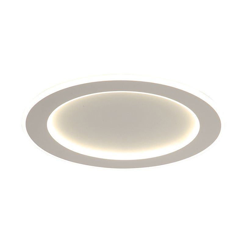 LED Ceiling Light White Round Ceiling Mount Light with Acrylic Shade for Bedroom