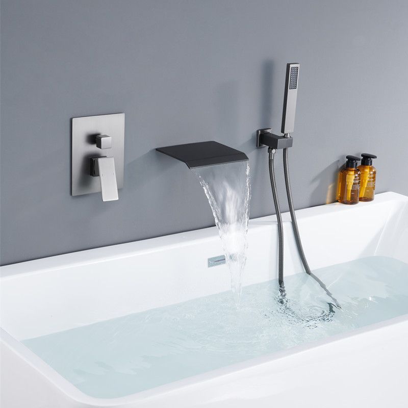 Contemporary Bathroom Faucet Wall Mounted Bathroom Faucet with Handheld Shower