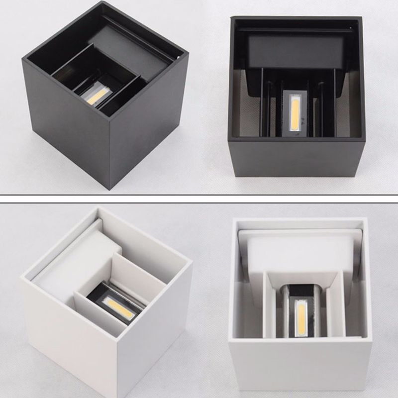 Lámpara de pared LED creativa moderna Spliques de pared geométrica de hierro geométrico para espacios exteriores