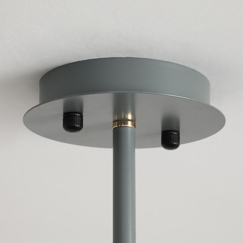 Lampadario bianco lampadario in vetro moderno apparecchio di illuminazione sospesa per sala da pranzo