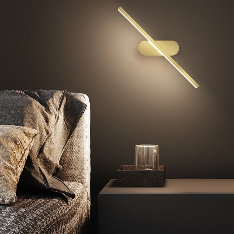 Teste singole fullponi a parete a filo in lampada a sconde moderna nera/in ottone