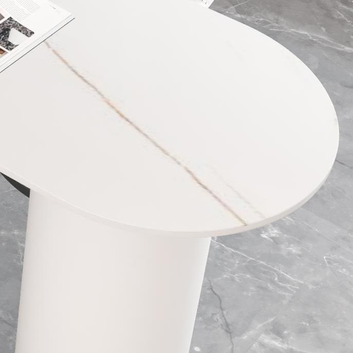 Modern 1/3 Pieces Bar Table Set Stone Counter Table with High Stools for Dining Room