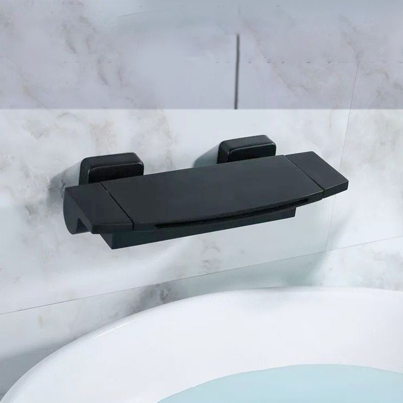 Bathtub Faucet Waterfall Rod Handle Wall Mounted Bathroom Faucet