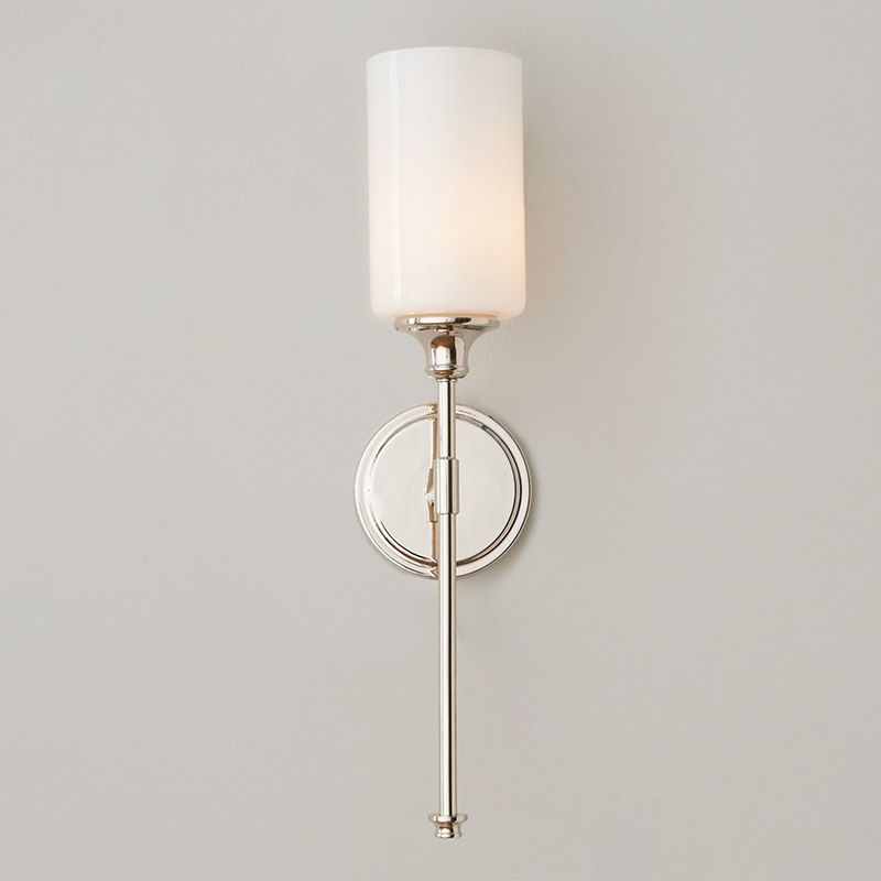 Glass Cylinder Wall Lighting Modern Style 1 Light Wall Lighting Fixtures