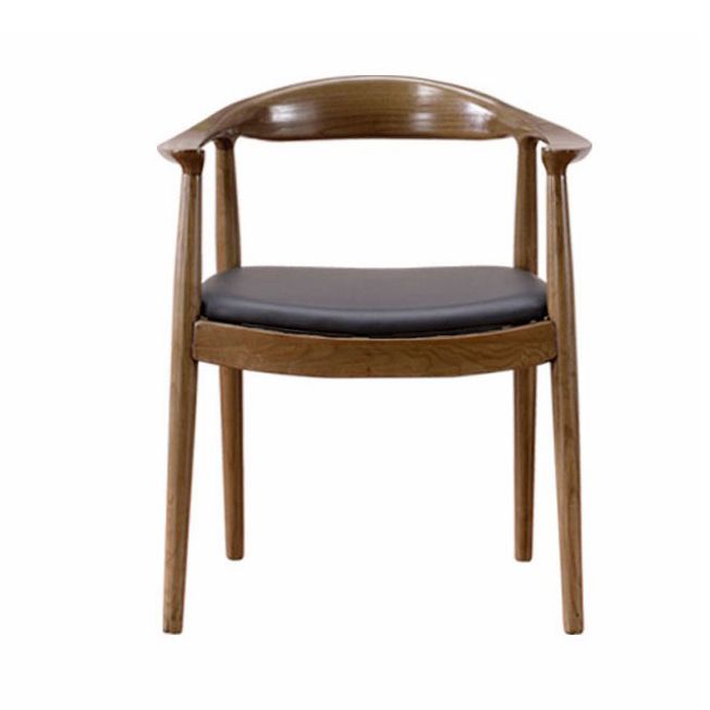 Chaise de salle à manger moderne, chaise latérale ouverte de 24 pouces de large avec 4 pieds en bois pour un usage domestique
