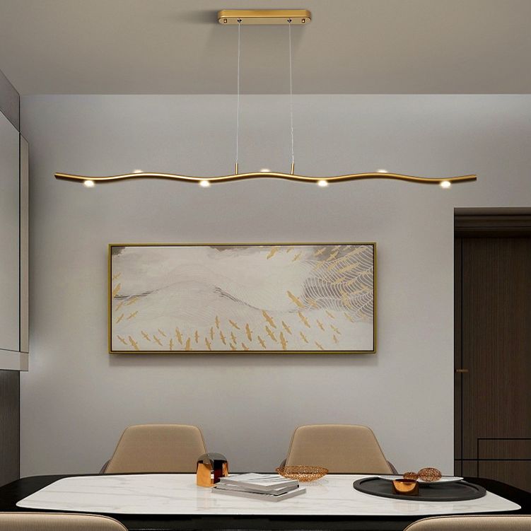 Linear Island Pendant Lights Ultra-Contemporary Aluminum Island Pendant Lights for Restaurant