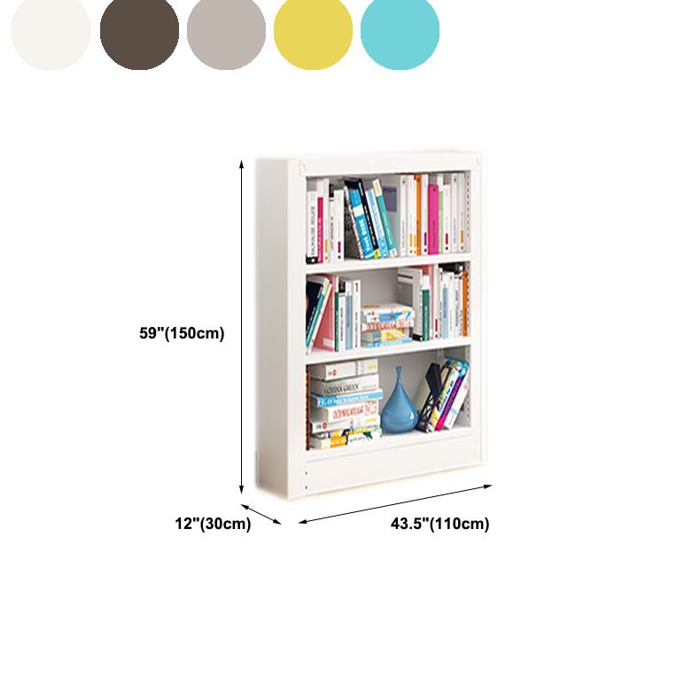 Open Metal Bookshelf Nordic Style Simple Rectangular Bookcase