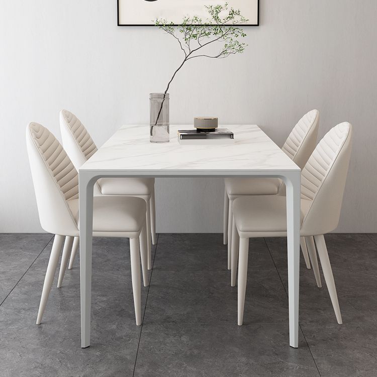 Modern Style Dining Table Sintered Stone Rectangle Table for Home
