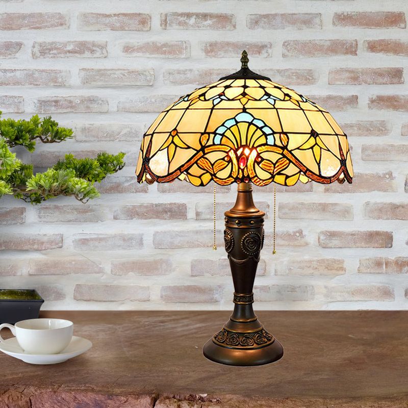 2 Köpfe Nachtstillstand Lampe Mittelmeer