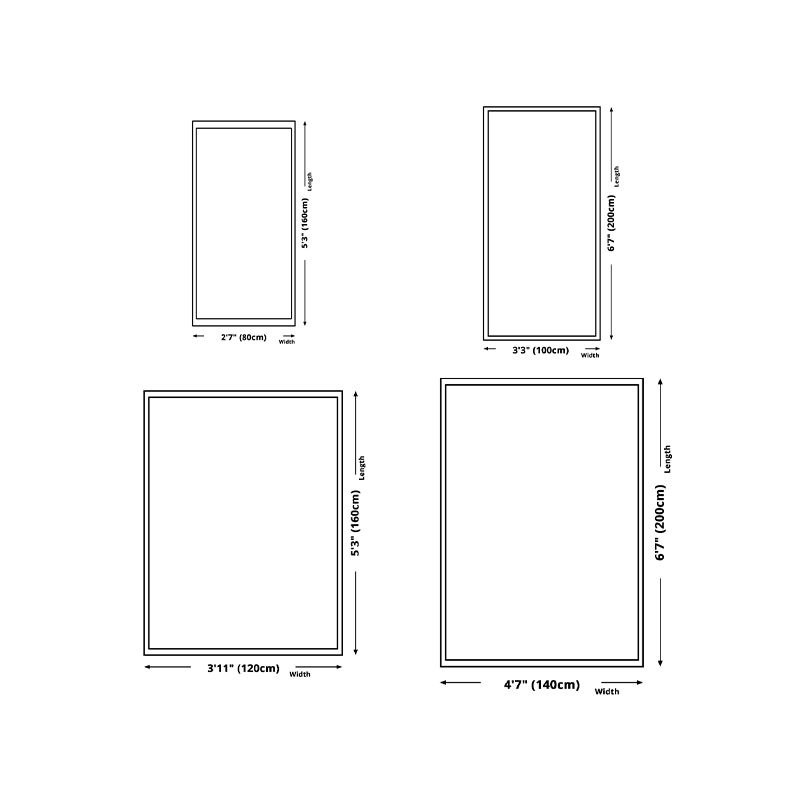 Dark Red Graphic Carpet Polyester Modern Carpet Stain Resistant Carpet for Living Room