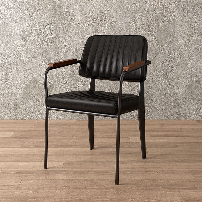 Industrial Kitchen Dining Side Chair Open Back  Dining Arm Chair