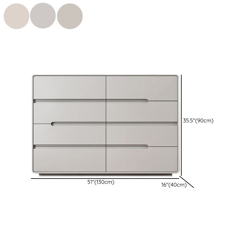 Contemporary Storage Chest Dresser Solid Wood Dresser with Drawers
