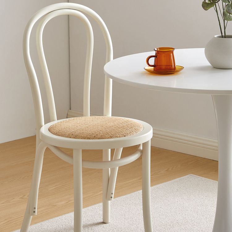 Chaise d'appoint de salle à manger en bois massif avec dossier Windsor moderne, chaise d'appoint de cuisine