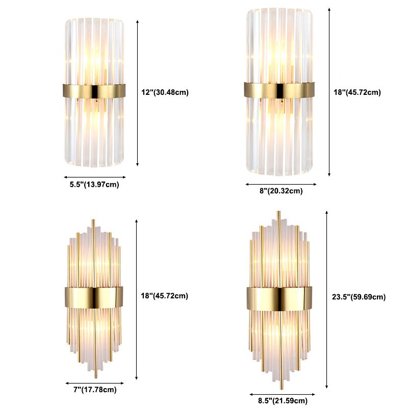 2 luci Montaggio a parete Light Aibture Postmodern Crystal Wall Sconce Light per interno