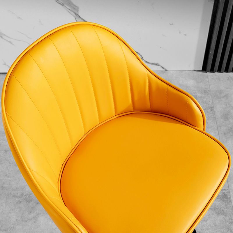 Industrial Liftable Bar Stool PU Leather Counter Bar Stool with Metal Legs for Home