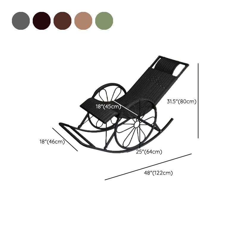 Modern Style Rattan Rocking Chair Indoor Rocking Chair for Break