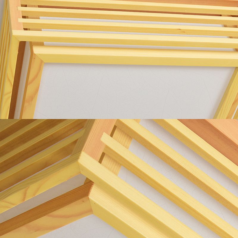 Japanische beige LED-Deckenleuchte, quadratische Wohnzimmer-Deckenleuchte aus Acryl in warmem/weißem Licht mit Holzkäfig