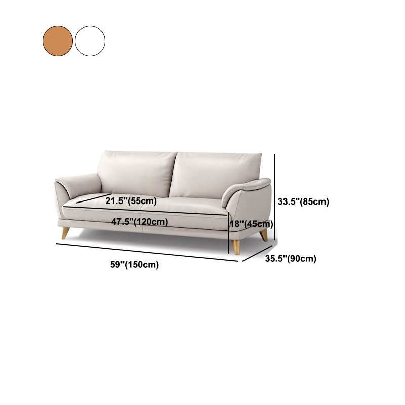 Cushions Sofa 35.43" D x 33.46" H Pillow Top Arm Sofa for Living Room