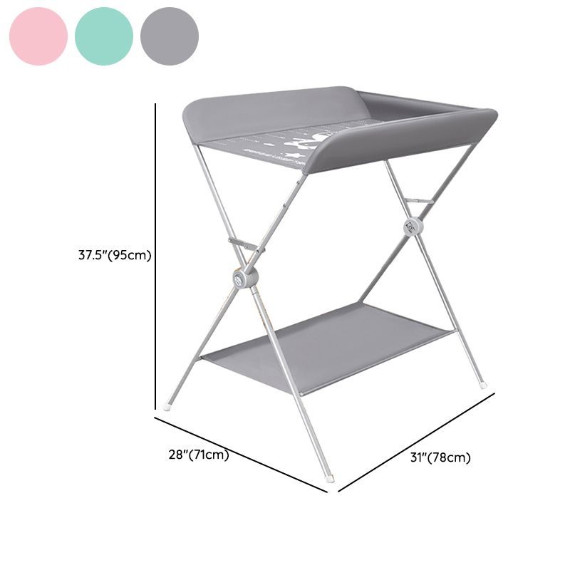 Folding Baby Changing Table Portable Changing Table with Shelf