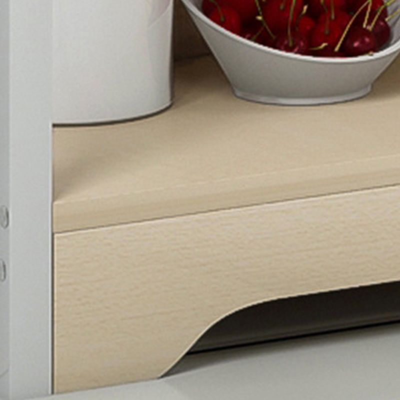 14.1" Wide Modern Bookcase Wood and Metal Multi Tiers Standard Shelf Bookcase for Office