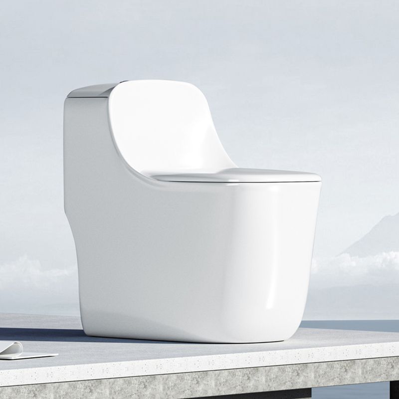 Traditional Floor Mount Toilet Slow Close Seat Included Toilet Bowl for Bathroom