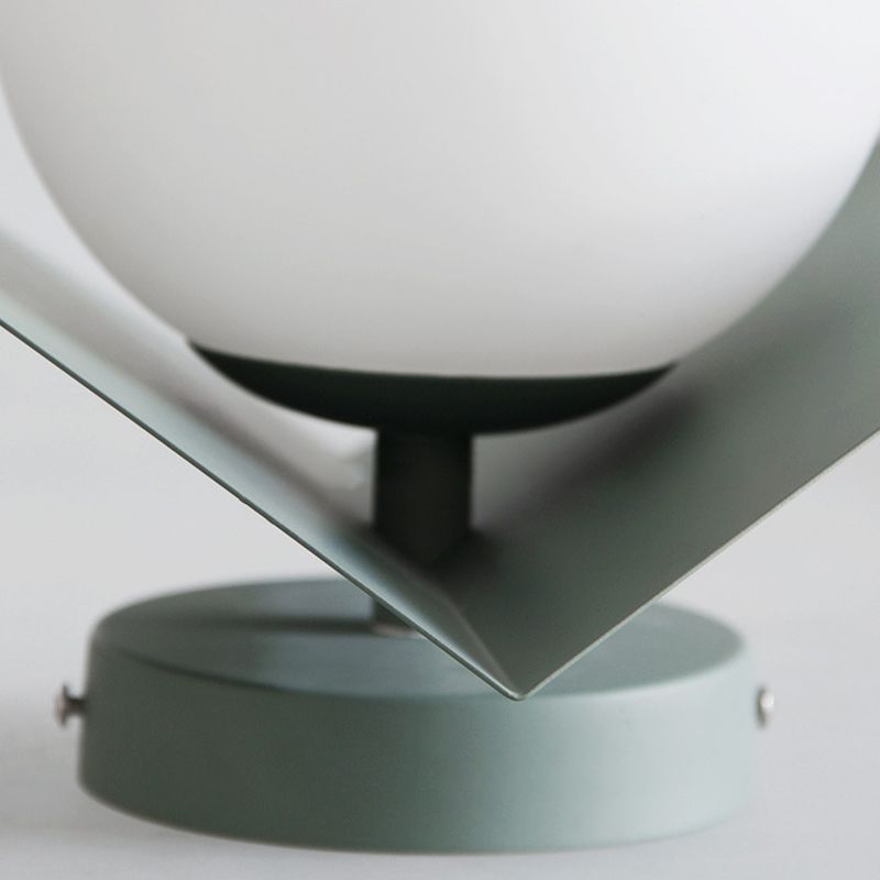 Modernism Globe Shaded Wall Light Macaron Lighting for Living Room