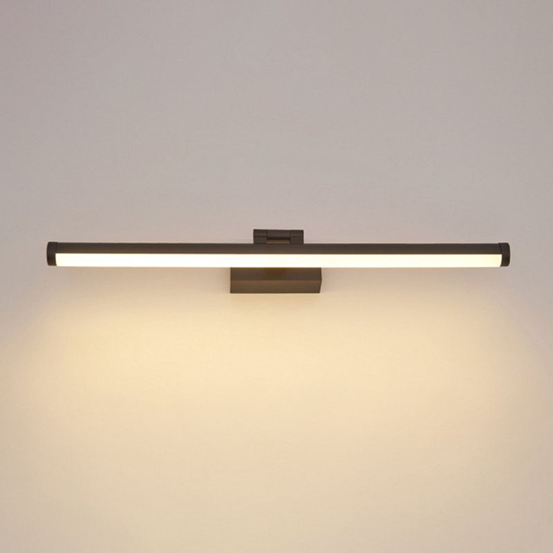 Nordic Style Single Vanity Light LED Metal Wall Mounted Mirror Front Lamp in Acrylic Shade