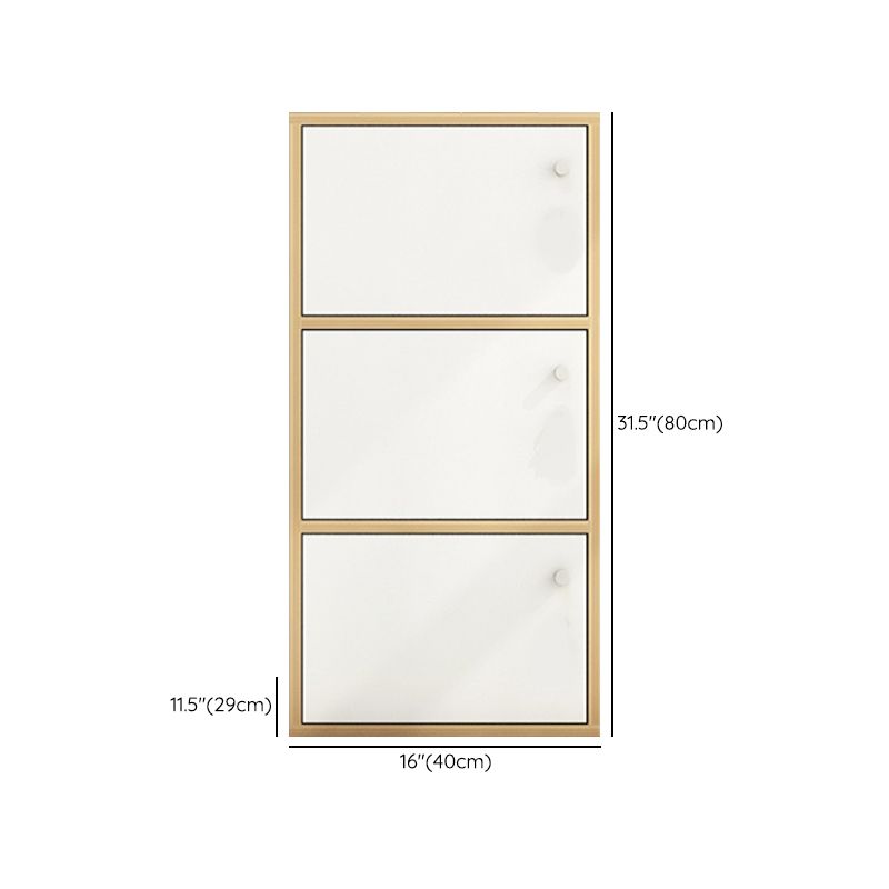 Light Wood Finish Non-Hanging Armoire Modern Storage Cabinet for Home