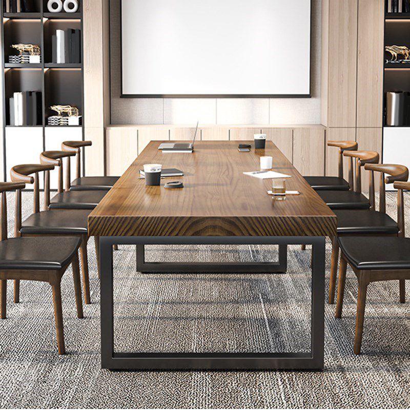 Modern 1/10 Pieces Dining Set Rectangle Pine Wood Dining Table for Cafe