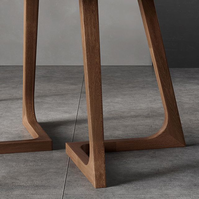 Modern Style Dinette Set 1/2/3/4/5 Pcs Round Solid Wood Dinette Table with Dining Chair