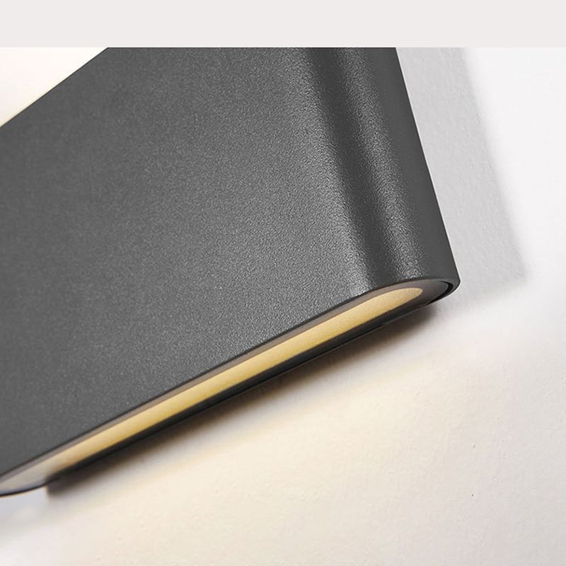 Frosted Black Aluminium LED LED Wandleuchte modern