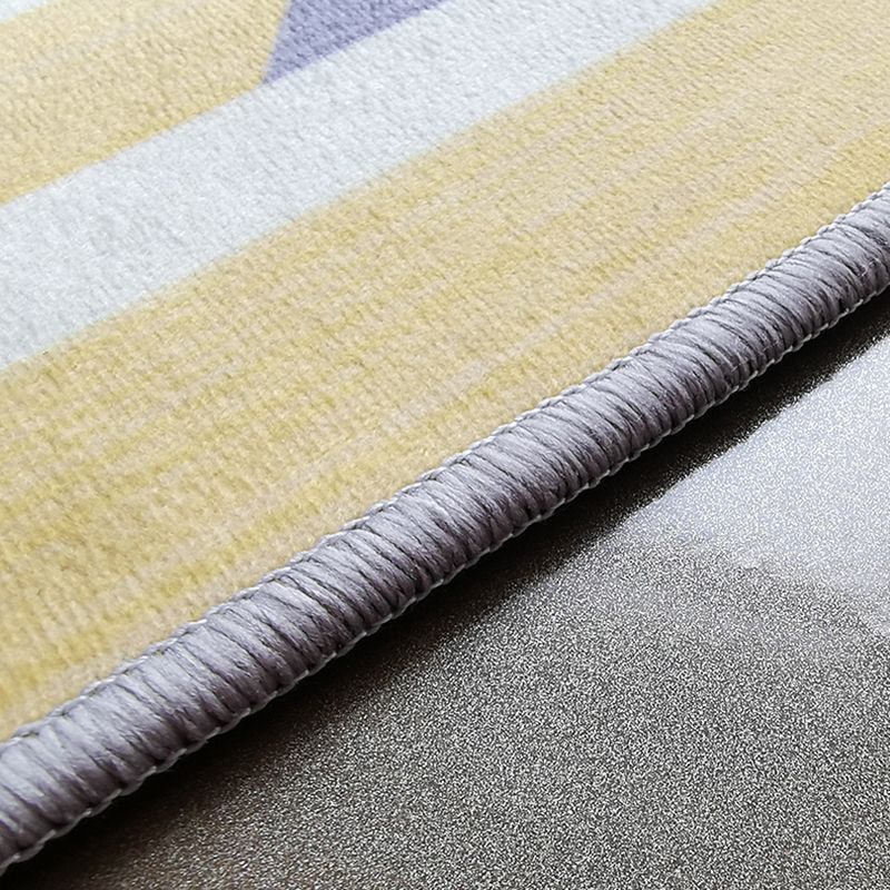 Contemporary Area Rug Leisure Abstract Pattern Indoor Rug Polyester Carpet for Living Room