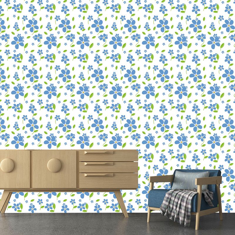Illustration Stain Resistant Mural Plant Pattern Living Room Wall Mural