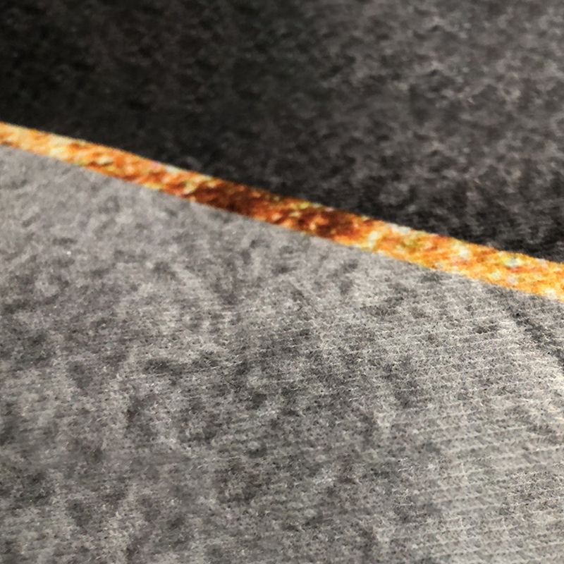 Black Color Block Rug Polyester Nordic Rug Washable Rug for Living Room