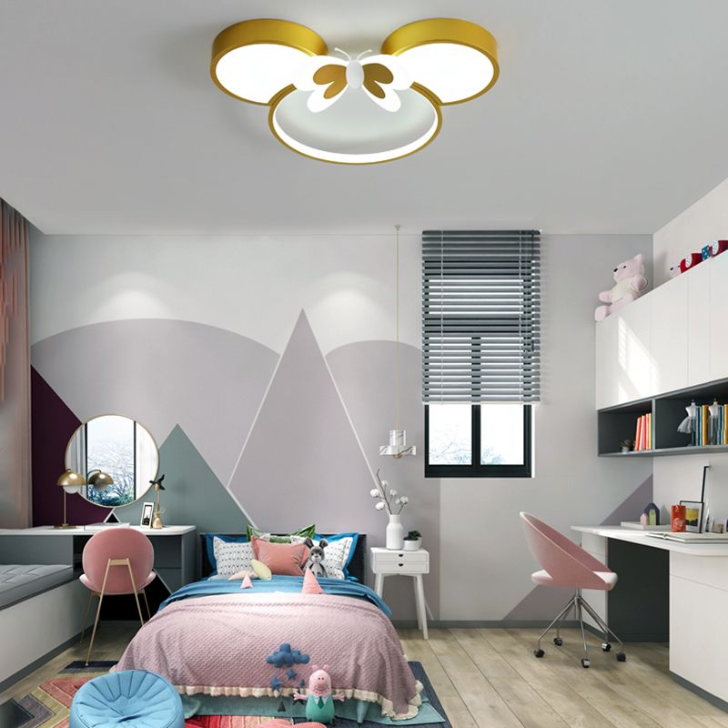 Modern Style LED Ceiling Lights Lovely Cartoon Flush-mount Lamp for Kid's Room