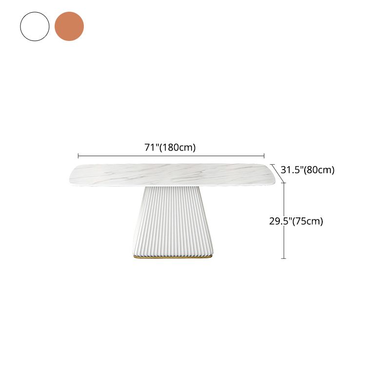 Glam 1/2/5/7 stukken Dinerset Sintered Stone Dining Furniture voor thuisgebruik