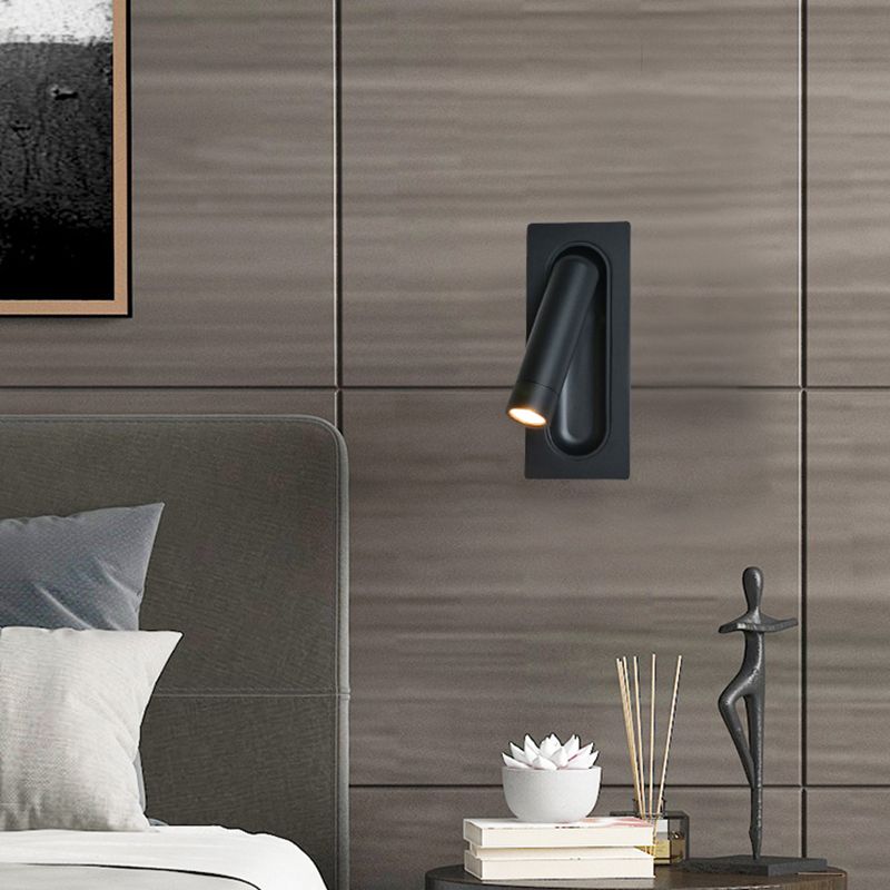Metallzylinderwand montierte Lampen zeitgenössische 1 leichte Wandmontage -Lesellichter