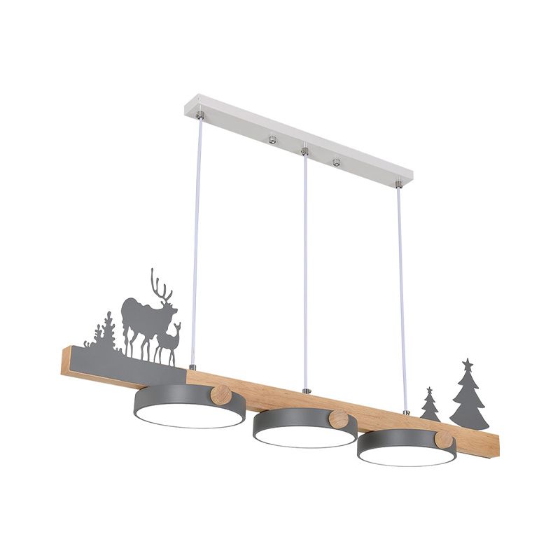 Contemporary Island Light Colorful LED Pendant Lighting Fixture for Dining Room