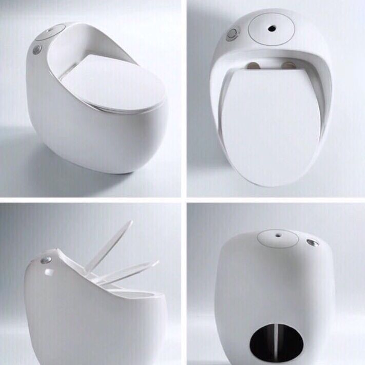 Modern UF Siphon Jet Toilet Bowl Floor Mount Flush Toilet with Toilet Seat