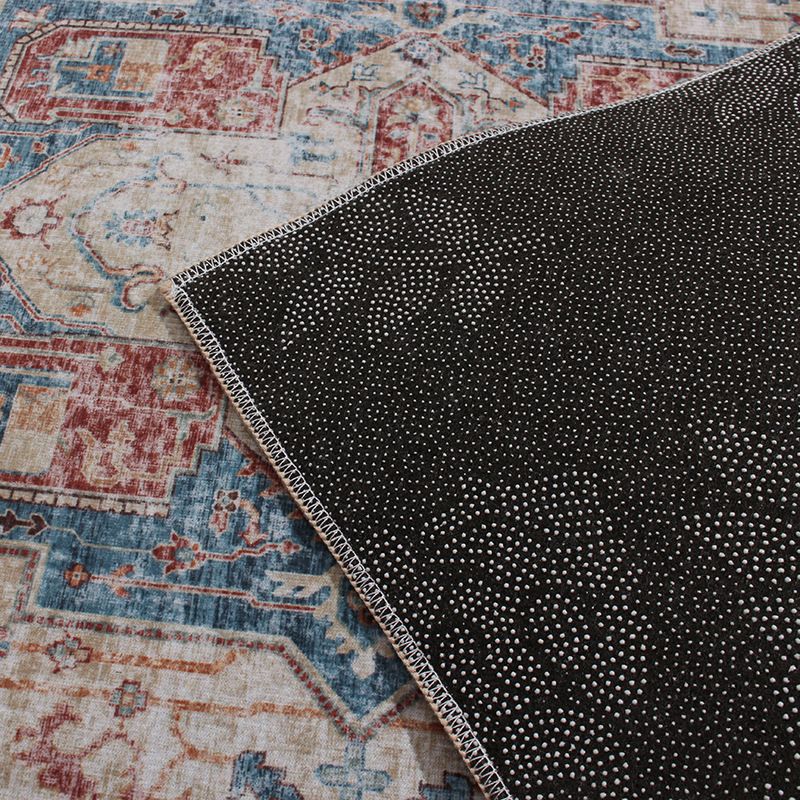 Gold Modern Rug Polyester Geometry Rug Washable Indoor Rug for Living Room