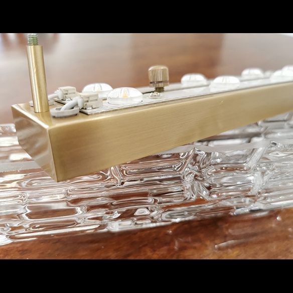 Simplicidad moderna Cilindro de pared Cilíndrico LED LECHE para el dormitorio en la sombra de vidrio ondulado