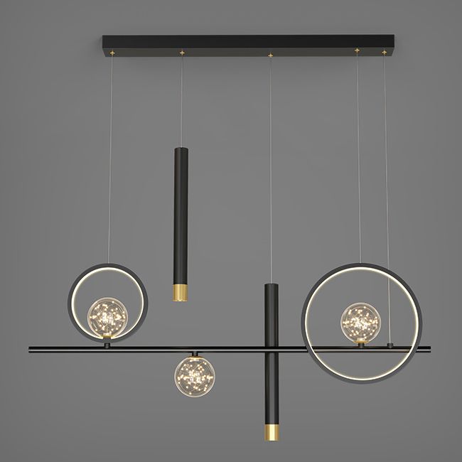 Lampade a sospensione geometrica Modern Kitchen Island Lighting Metal lampadario