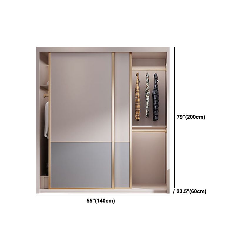 Sliding Wooden Wardrobe Cabinet Contemporary Wardrobe Armoire